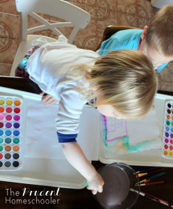 5 Simple Tools for Painting with Preschoolers - From Painting Disaster to Creative Victory!