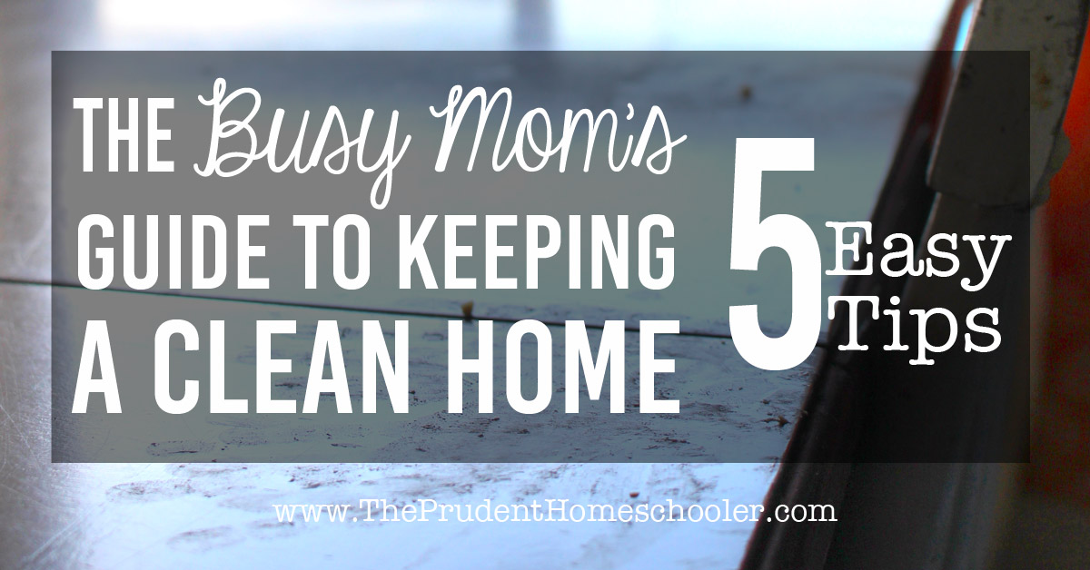 Do you ever have that terrible feeling where your home feels so disorganized that you cannot breathe? I definitely do, and then it leads to frustration in homeschooling, laziness in accomplishing other tasks, and an overall feeling of overwhelm! Follow these 5 Easy Tips to conquer the chaos and finally enjoy some peace at home. | The Prudent Homeschooler