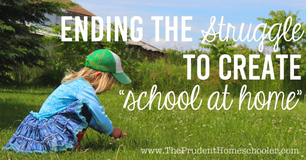 End the struggle to create "school at home." Recognize that learning happens naturally with very little help from us! Learn to walk alongside your children as they soak in the world around them. | The Prudent Homeschooler