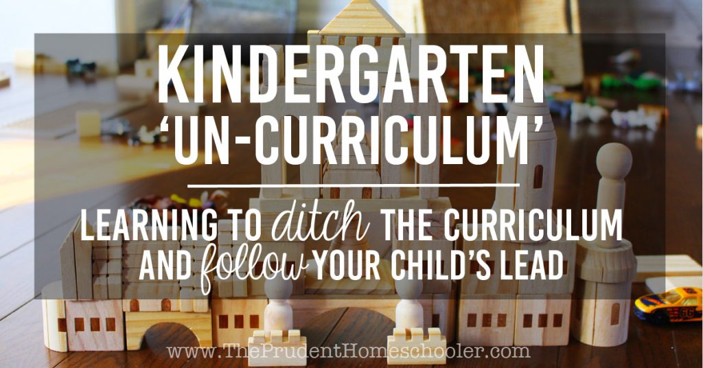 Kindergarten 'Un-Curriculum' - Learning to follow the interests of our children to help them grow in their learning naturally and organically.