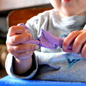 What does it look like to explore play dough for THE FIRST TIME?! Beautiful photos documenting a toddler's first experience.