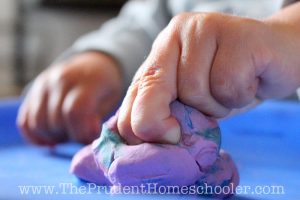 What does it look like to explore play dough for THE FIRST TIME?! Beautiful photos documenting a toddler's first experience.