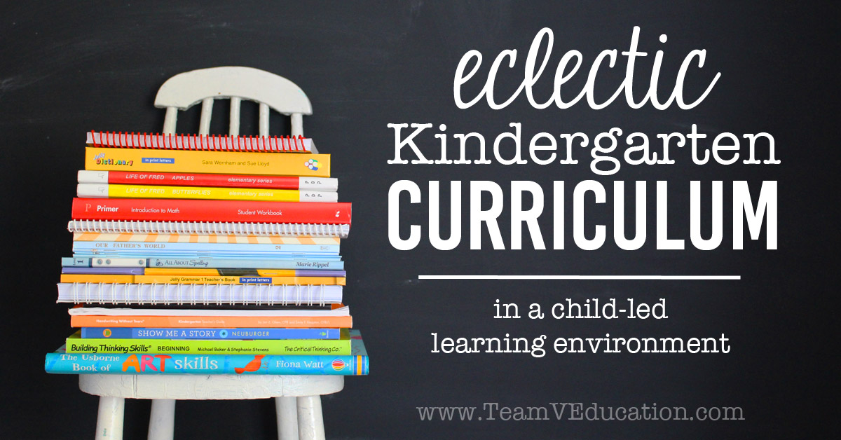 Eclectic homeschool kindergarten curriculum for child-led learners. It is possible to find a balance between the two.