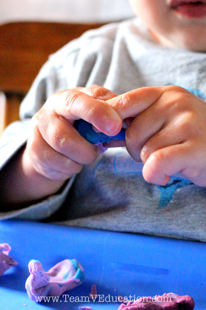 What does it look like to explore play dough for THE FIRST TIME?! Beautiful photos documenting a toddler's first experience.