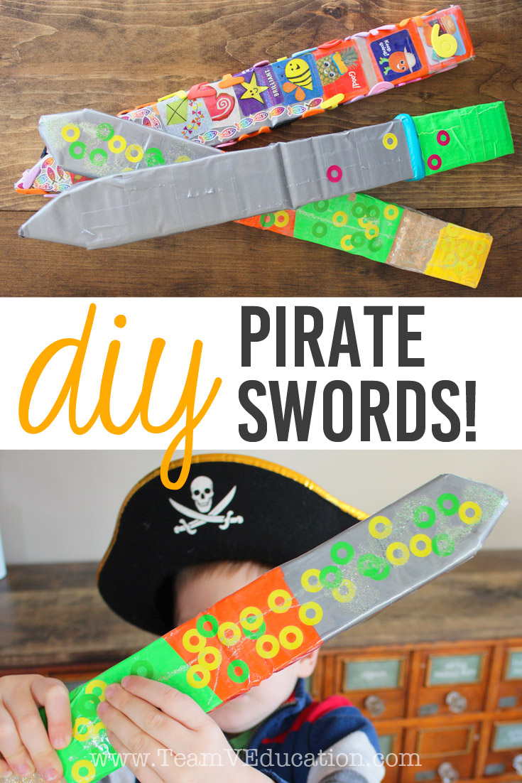 DIY Pirate Swords for Imaginary Play - Team V Education