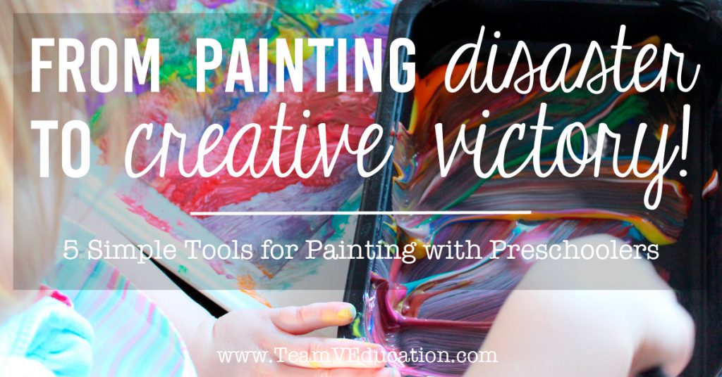 Five key elements that transform painting with preschoolers and kindergarteners from disaster to creative victory! By implementing these ideas, painting with little ones will be a breeze!