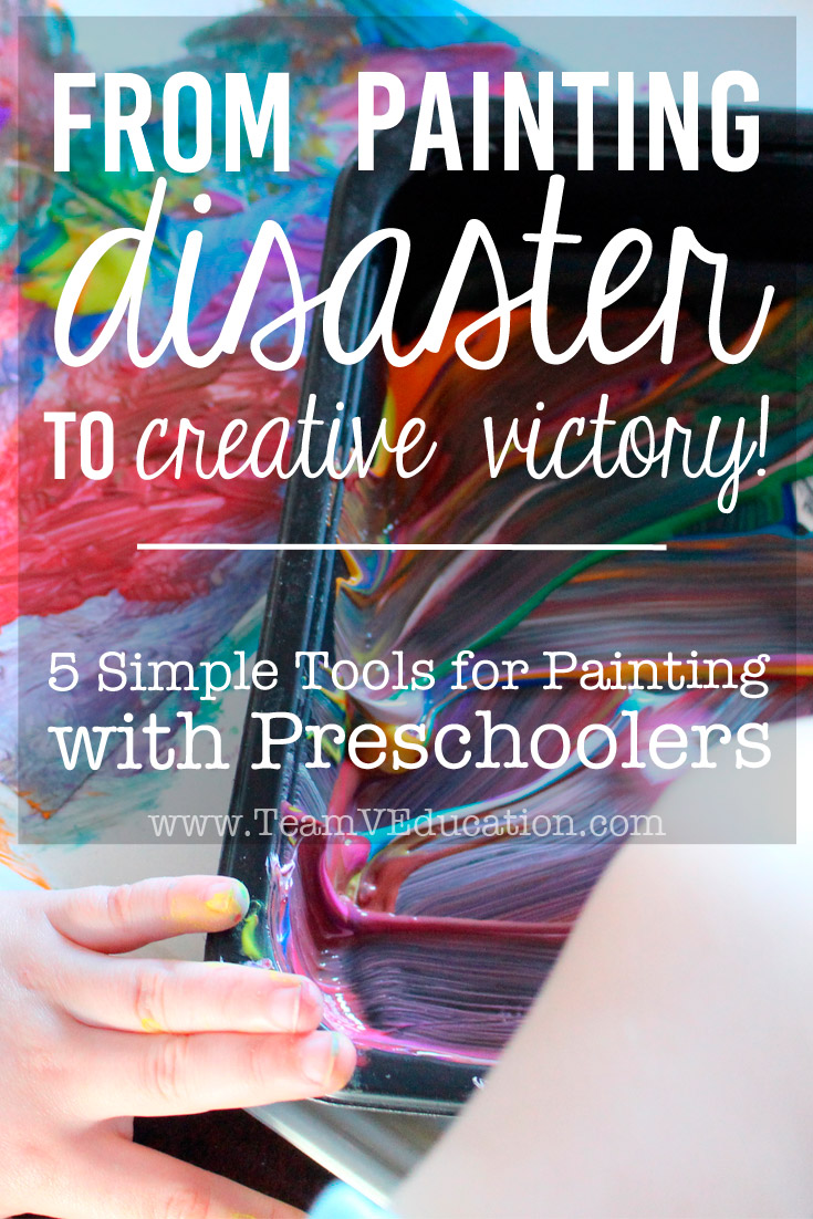 Five key elements that transform painting with preschoolers and kindergarteners from disaster to creative victory! By implementing these ideas, painting with little ones will be a breeze!