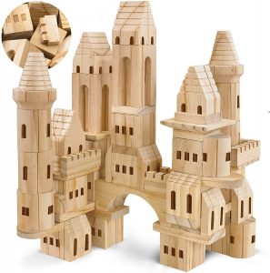 Wooden Castle Blocks have been a gem in our home for simple and creative building fun.